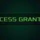 An illustration of a green ‘access granted’ pop up message on a dark background - casino bonus codes